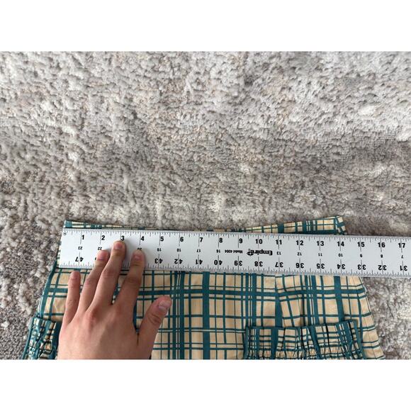 Girls From Savoy Sz 2 Ruffle Pocket A-Line Plaid Mini Skirt High Waist Anthropol - Picture 6 of 10